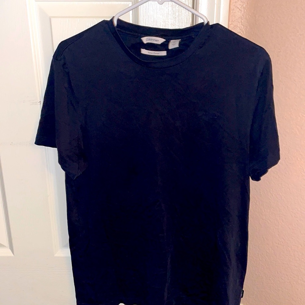 Navy CK logo tee